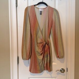 Beach Riot Dixie Cover up Dress Paradise stripe dress XS